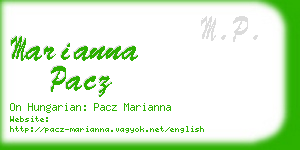 marianna pacz business card